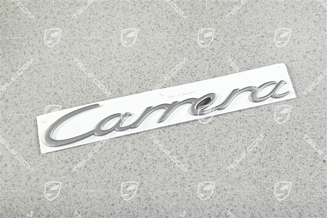 "Carrera" logo, lacquered, titanium
