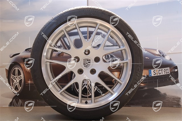 20" RS Spyder Design Sommerräder Satz, Felgen 9,5J x 20 ET65 + 11J x 20 ET68 + Reifen 255/40 ZR20 + 295/35 ZR20, Michelin