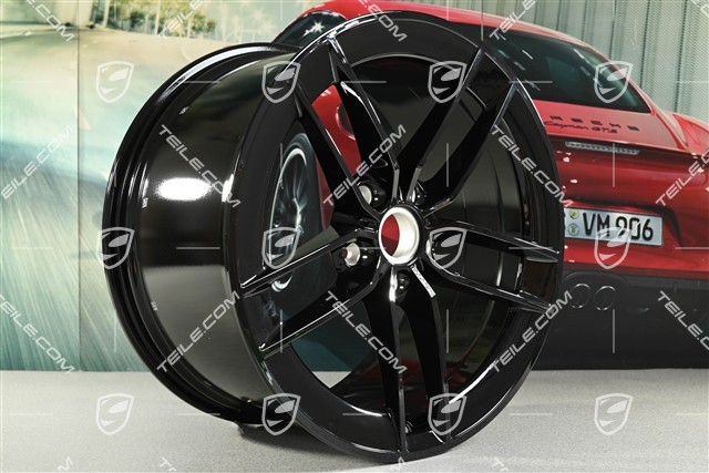 21" felga Carrera Exclusive Design, 11,5J x 21 ET79, czarny wysoki połysk