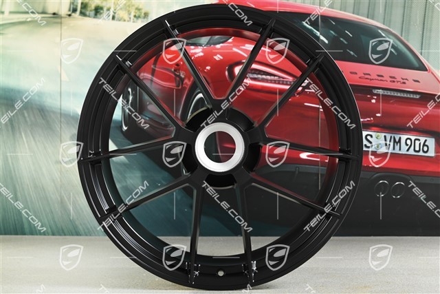 21" Felga "Carrera GTS", centralnie mocowana, 11J x 21 ET82, czarny satynowy półmat