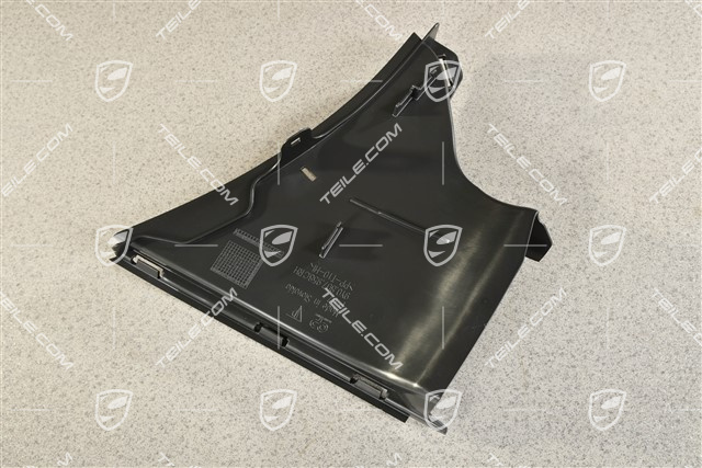 Air guide / duct, black matte, R