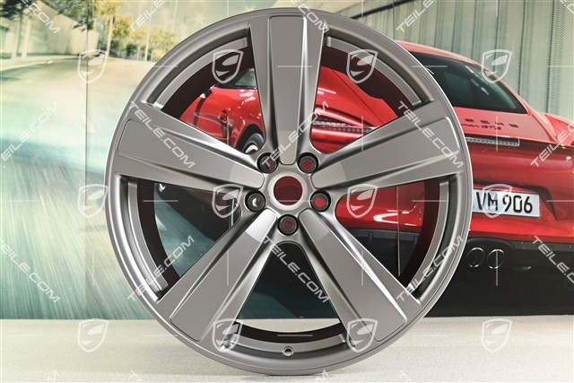 21" Felge "Exclusive Sport Design", 9,5J x 21 ET27, platinum seidenmatt
