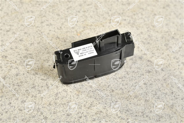 Central locking switch, Gloss black, L