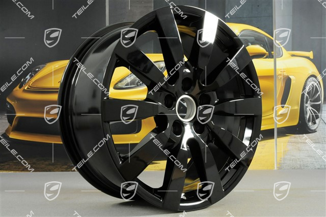 20-inch Cayenne SportDesign II wheel set, 9J x 20 ET57, black high gloss
