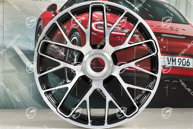 20" Felge Turbo S, Zentralverschluss, 9J x 20 ET51, schwarz