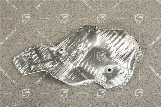 Rear axle subframe heat shield / protection, L