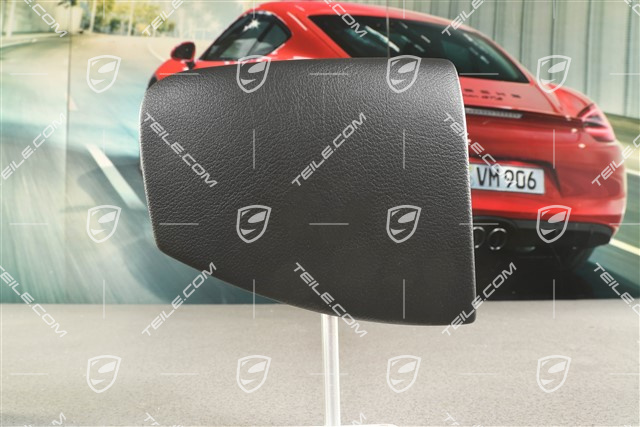 Osłona boczna konsoli środkowej, skóropodobna, Czarna, R