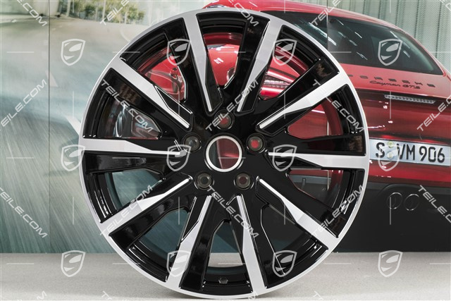 20" Felge Taycan Tequipment Design, 11J x 20 ET60, schwarz hochglanz