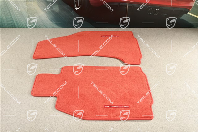 Fußmatten-Set, 2-teilig, für Modelle mit BOSE Surround Sound-System, Carrerarot