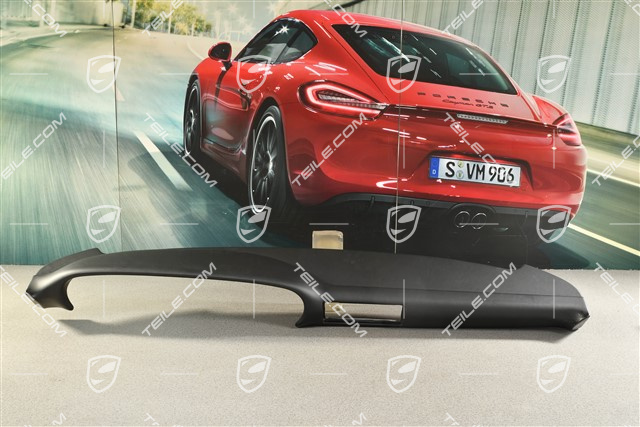 Schalttafelverkleidung, Oberteil, Kunstleder, Schwarz