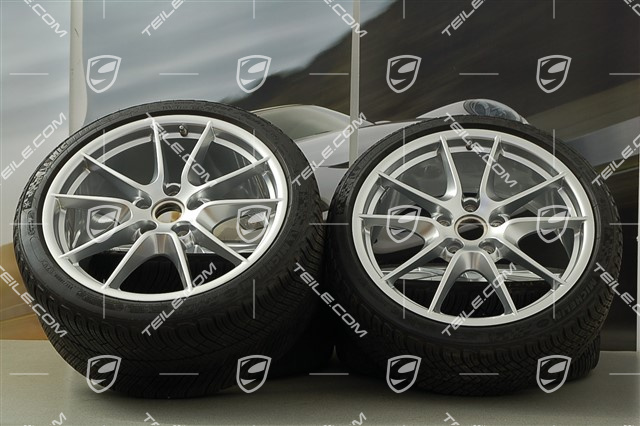 20" Carrera S (III) winter wheel set  wheels 8,5J x 20 ET51 + 11J x 20 ET52 + Michelin winter tyres 245/35 ZR20 + 295/30 ZR20, with TPMS.