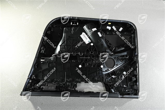 Tapicerka przednich drzwi skórzana club, czarna, L