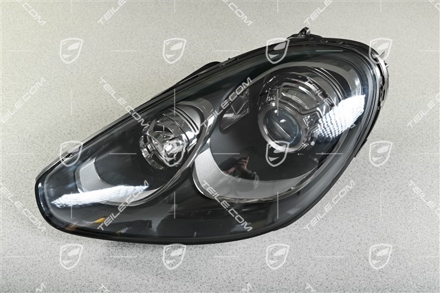Xenon headlight, without control unit and D1S xenon bulb, with curve light, ECE, Dynamic levelling, black, L