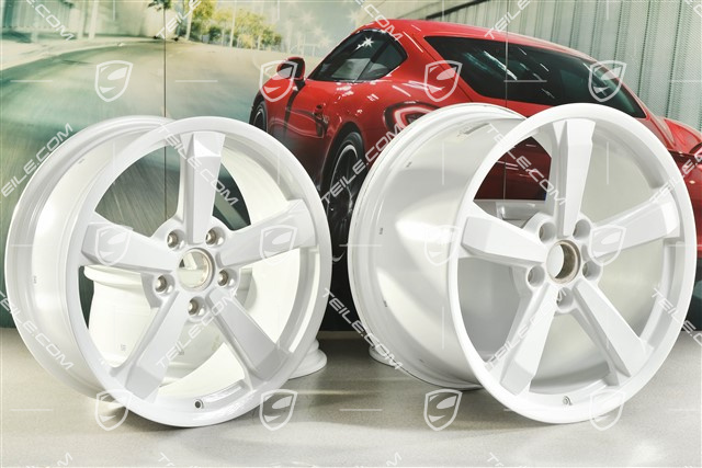 19+20" wheel rim set Dakar, rims: front 8J x 19 ET38 + rear 11,5J x 20 ET68, white