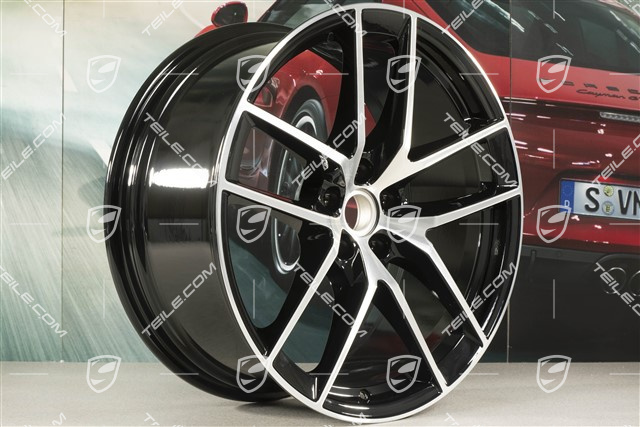 20" komplet felg Macan S, 9J x 20 ET26 + 10J x 20 ET19, czarny