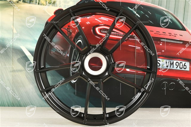 20-inch Turbo S wheel rim, 8,5J x 20 ET50, black satin matt