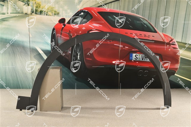 Wide wheel arch cover, front, Black matte, R