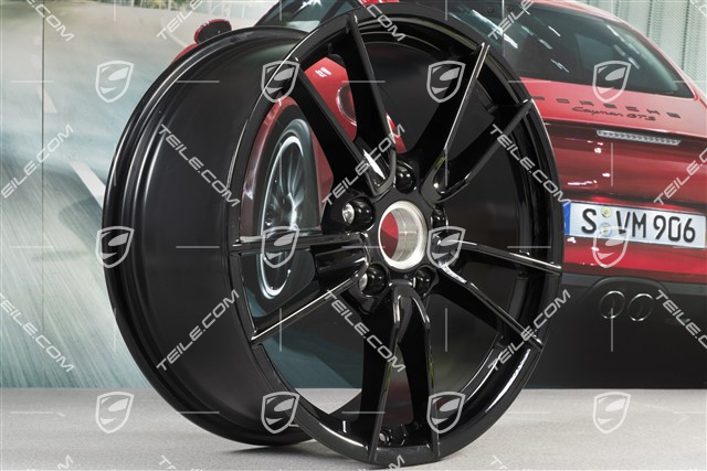 19" Felga Carrera, 8,5J x 19 ET52, czarny wysoki połysk