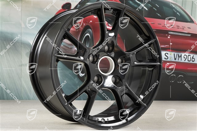 17-inch Boxster-2 wheel, 8J x 17 ET40, black high gloss