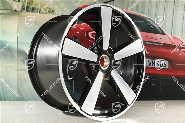 21" felga Carrera Classic, 11,5J x 21 ET79, czarny wysoki połysk