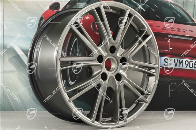 20" Felge Exclusive Design, 9,5J x 20 ET71, für Winterbetrieb, Platinum Seidenglanz