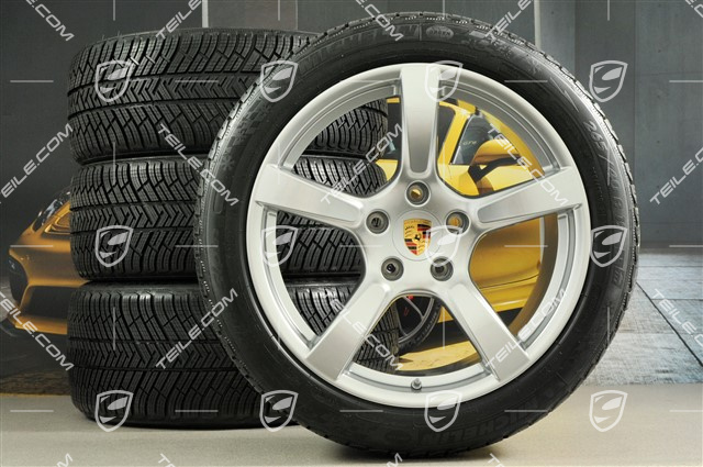 19" Cayman S Winterräder Satz, Felgen 8J x 19 ET57 + 10J x 19 ET45, Michelin Pilot Alpin 4 Winterreifen 235/40 R19 + 265/40 R19
