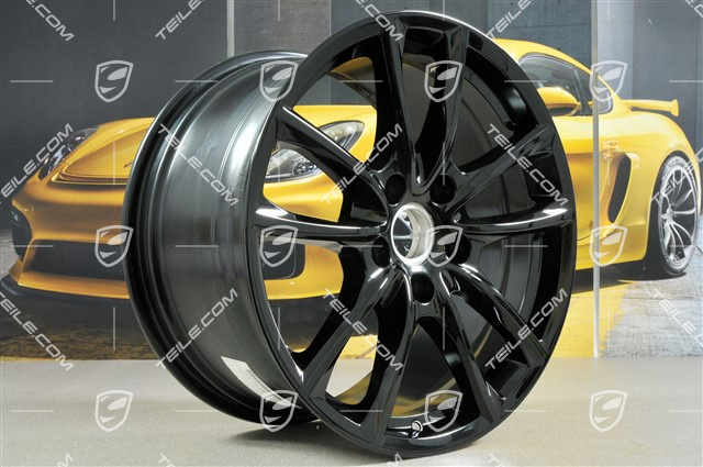 19-inch wheel rim Panamera S, 10,5J x 19 ET62, black high gloss