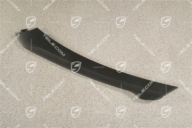 Turbo S, Disc / trim upper for front bumper retaining frame, Black, L