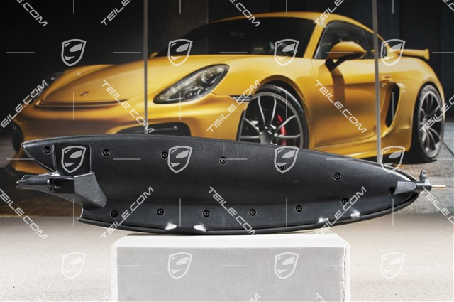 Deckel, Ablagefach, Leder, Schwarz, L