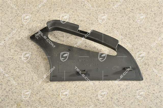 Blenda na pas bezpieczeństwa, tylna, lakierowana na czarno, Coupe, L