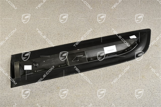 Rear door cover / trim, Matt black, R