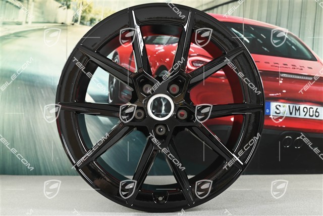21" Felga Carrera S, 11,5J x 21 ET79, czarny wysoki połysk