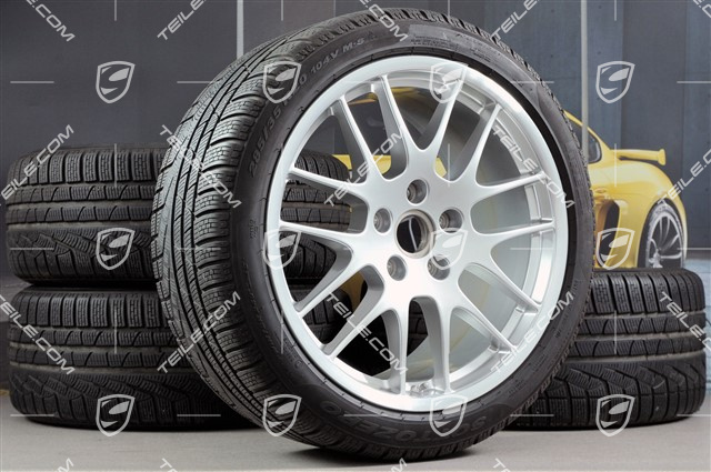 20" Komplet kół zimowych RS Spyder, felgi 9,5J x 20 ET65 + 10,5J x 20 ET65 + NOWE opony zimowe Pirelli 255/40 R20 + 285/35 R20, z czujnikami ciśnienia