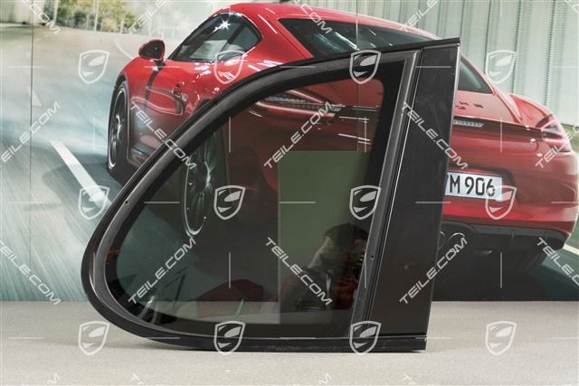 Seitenscheibe, getönt, Aluminiumpaket, Schwarz, R