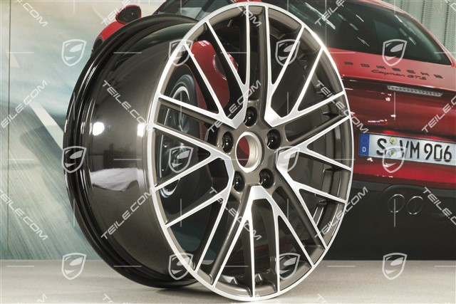 20" Felge Turbo V, 8,5J x 20 ET50, Titan