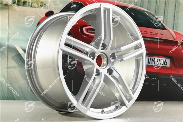 19" Felga Panamera, 10,5J x 19 ET62, brylantowy srebrny
