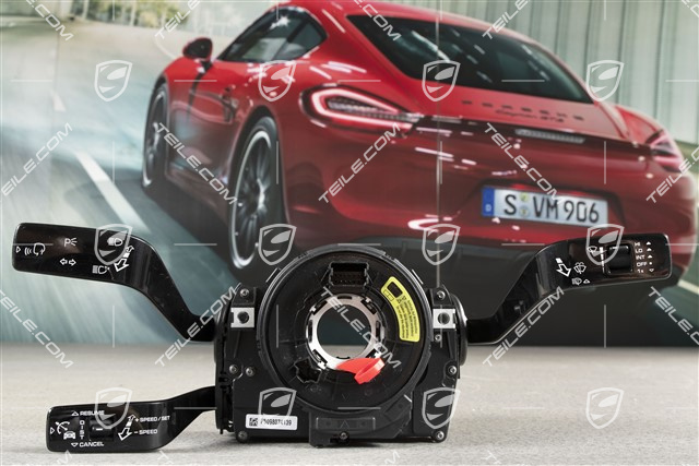 Steering column stalk switch, ADC / headlight cleaning system / w/o rear wiper / 3-spoke multifunction steering wheel