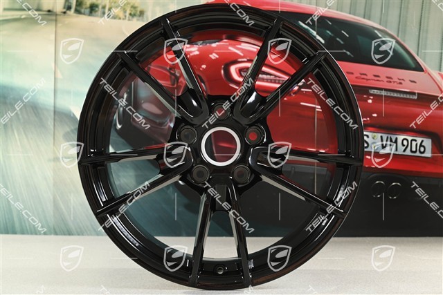 19" Felga Carrera, 8,5J x 19 ET52, czarny wysoki połysk