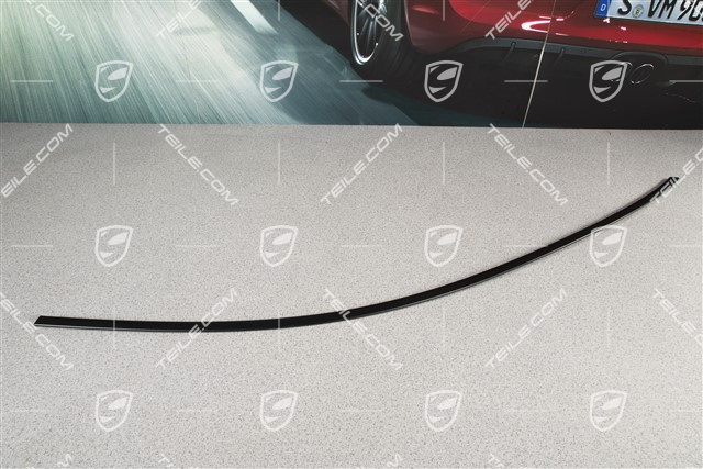 Zierleiste für Vordertür, oben, Schwarz-matt, L