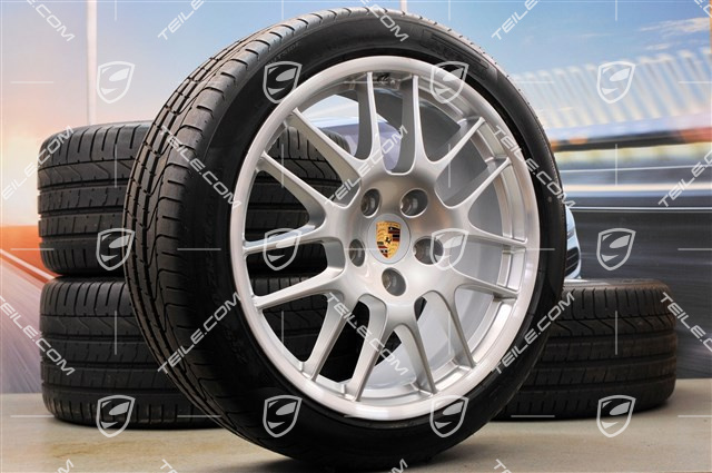 20" Koła letnie komplet RS Spyder, felgi przednie 9,5J x 20 ET65 + tylne 11J x 20 ET68 + opony letnie Pirelli PZero 255/40 ZR20 + 295/35 ZR20, z czujn