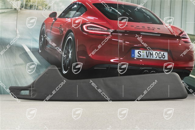 Boczek tapicerki drzwi, skóra, czarna, L