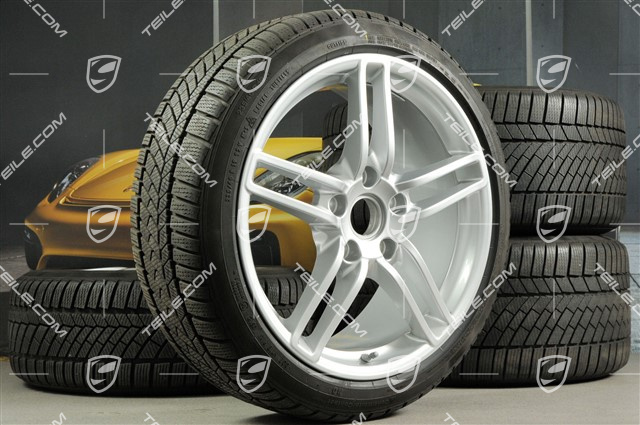 19-inch Carrera winter wheel set, 8,5J x 19 ET54 + 11J x 19 ET69 + NEW Continental winter tyres 235/40 R19 + 285/35 R19, without TPMS