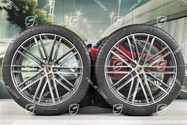21" koła letnie, komplet, Turbo IV Design, felgi 9,5J x 21 ET27 + 10J x 21 ET19 + opony letnie Michelin 265/40 R21 + 295/35 R21, z czujnikami ciśnienia