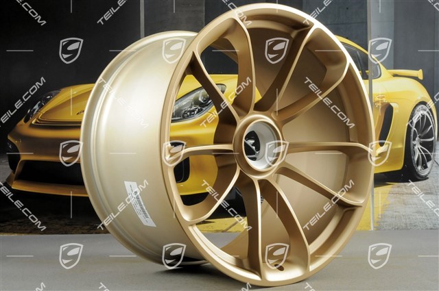 21" Felge GT3RS, mit GTSRS Schriftzug, 12,5J x 21 ET48, aurum metallic