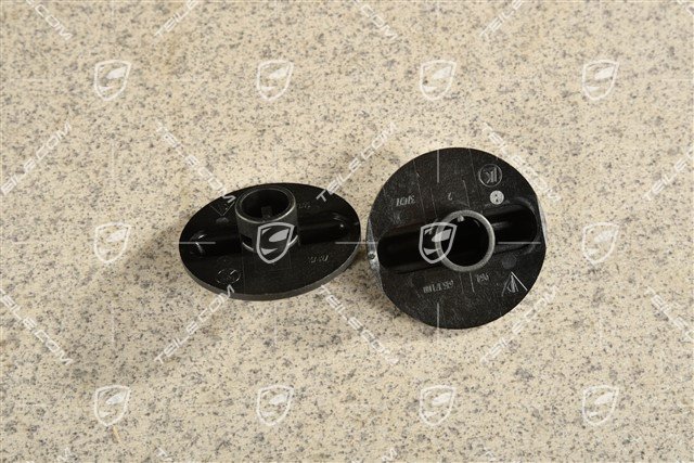 Pokrętło przełącznika sterowania tylnym spoilerem, Czarna satyna