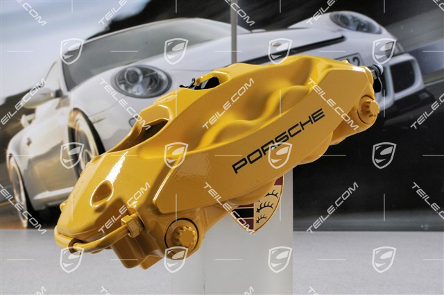 Festsattel / Bremssattel, PCCB, gelb, Panamera S/GTS/Turbo/Turbo S, R Festsattel / Bremssattel, PCCB, gelb, Panamera S/GTS/Turbo/Turbo S, R