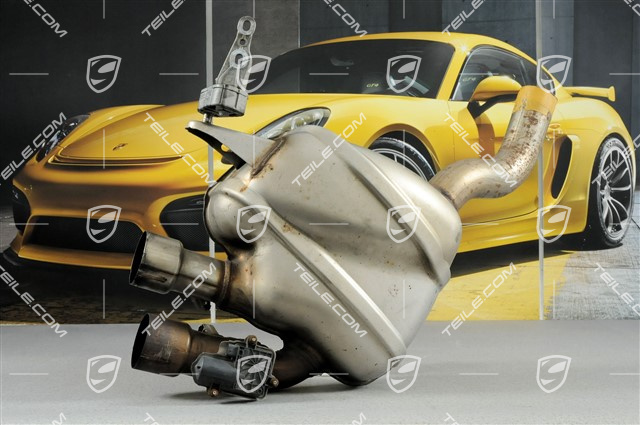Nachschalldämpfer, Sportabgasanlage, ohne Endrohr, S / GTS / Turbo, R Nachschalldämpfer, Sportabgasanlage, ohne Endrohr, S / GTS / Turbo, R