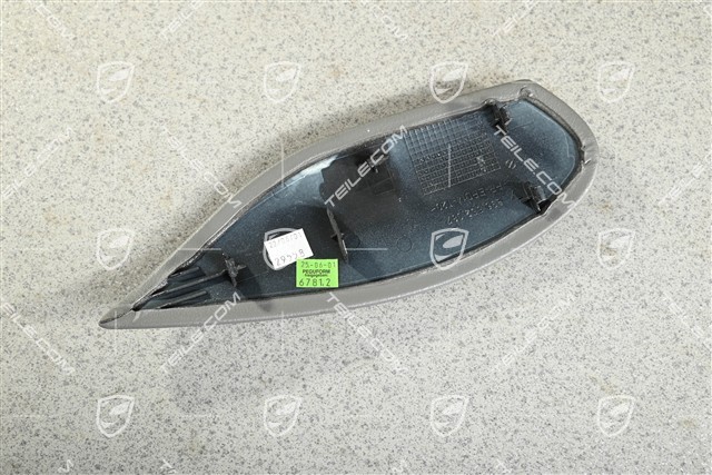Centre console / tunnel cover, Leatherette, Lateral, Graphite grey, L