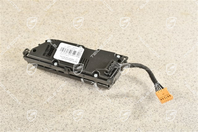 Center console switch set, Lane change assistant, start stop, matte black / high gloss chrome