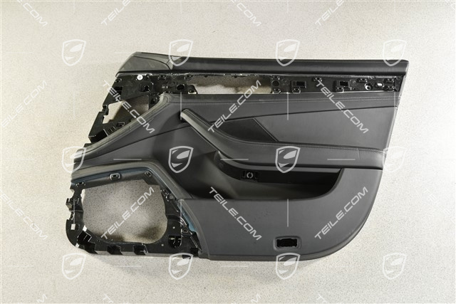 Turverkleidung, vorne, leder, Schwarz, R, (beschadigt leder)